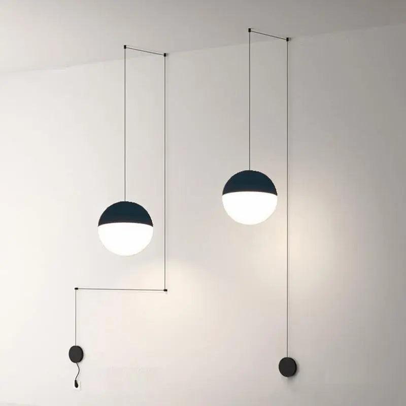 אליס - מנורה תלויה נורדית DIY מזכוכית לחדר שינה