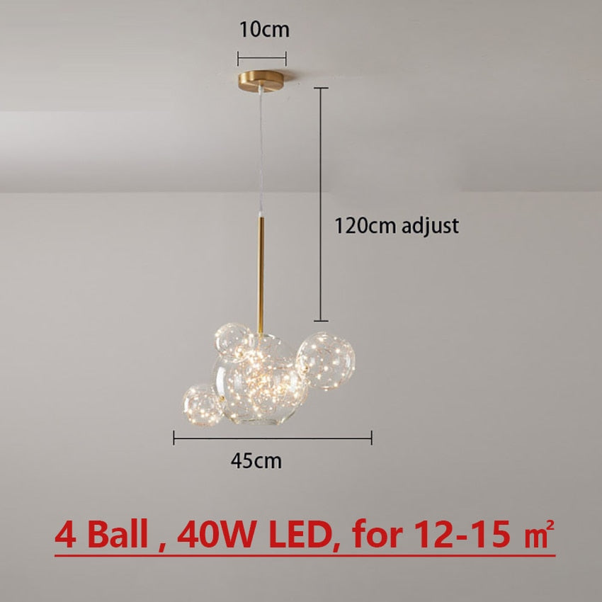 רונה מנורה תלויה LED זכוכית